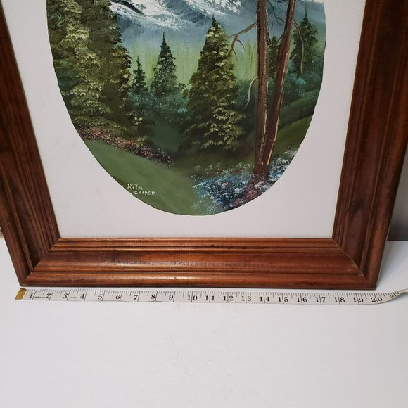 Original Oil Painting, Framed, Signed, Mountain Landscape, Rita Cooper Art - Picture 7 of 10